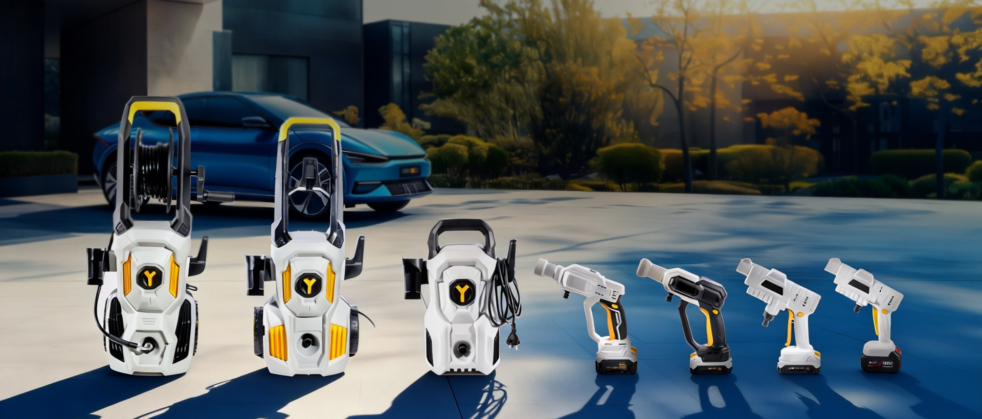 JUZOR cordless pressure washers and battery car washer for home and auto cleaning